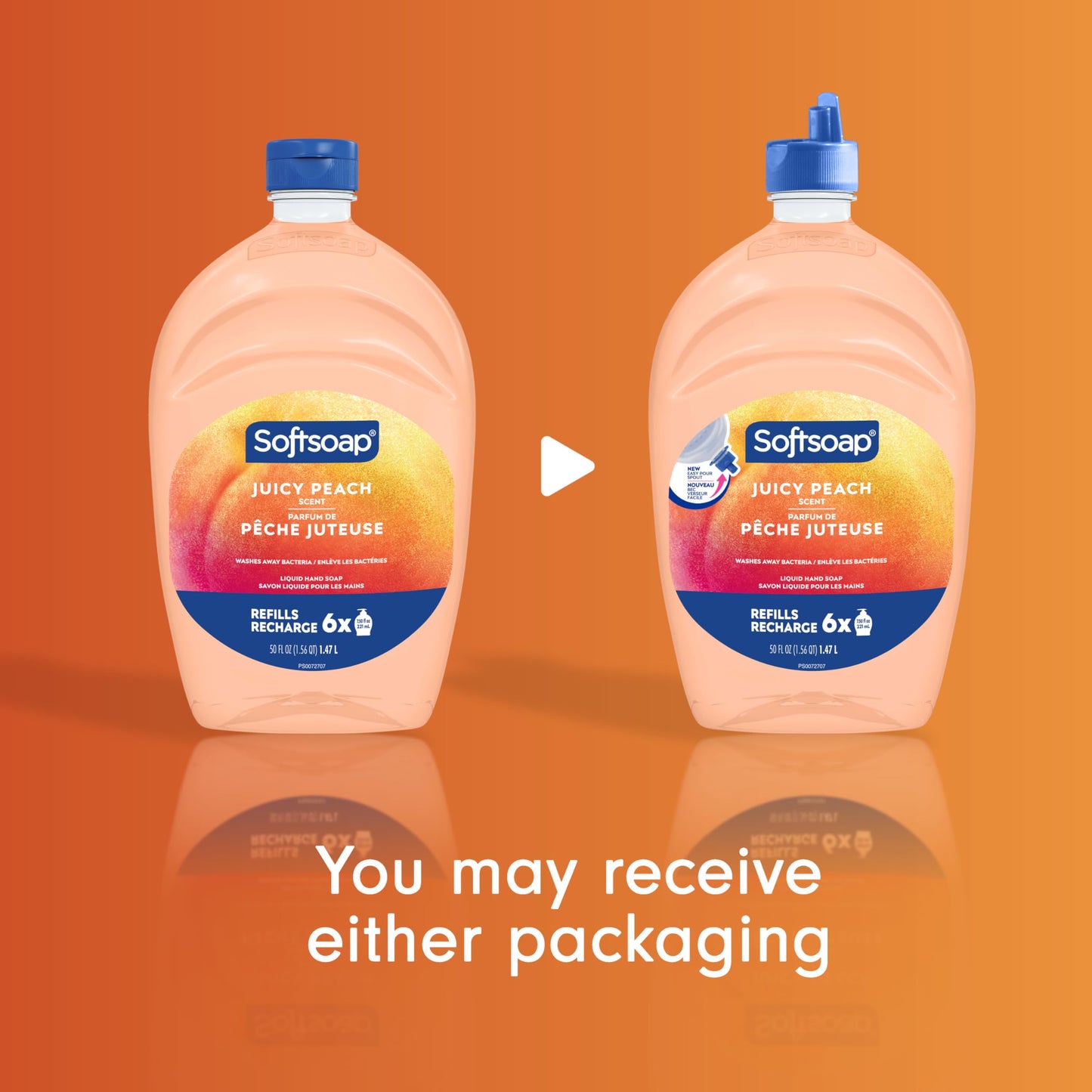 Softsoap Juicy Peach Liquid Hand Soap, Kitchen and Bathroom Hand Soap, Rich Fruity Scent, 50 fl oz Refill Bottle Beauty & Personal Care Softsoap