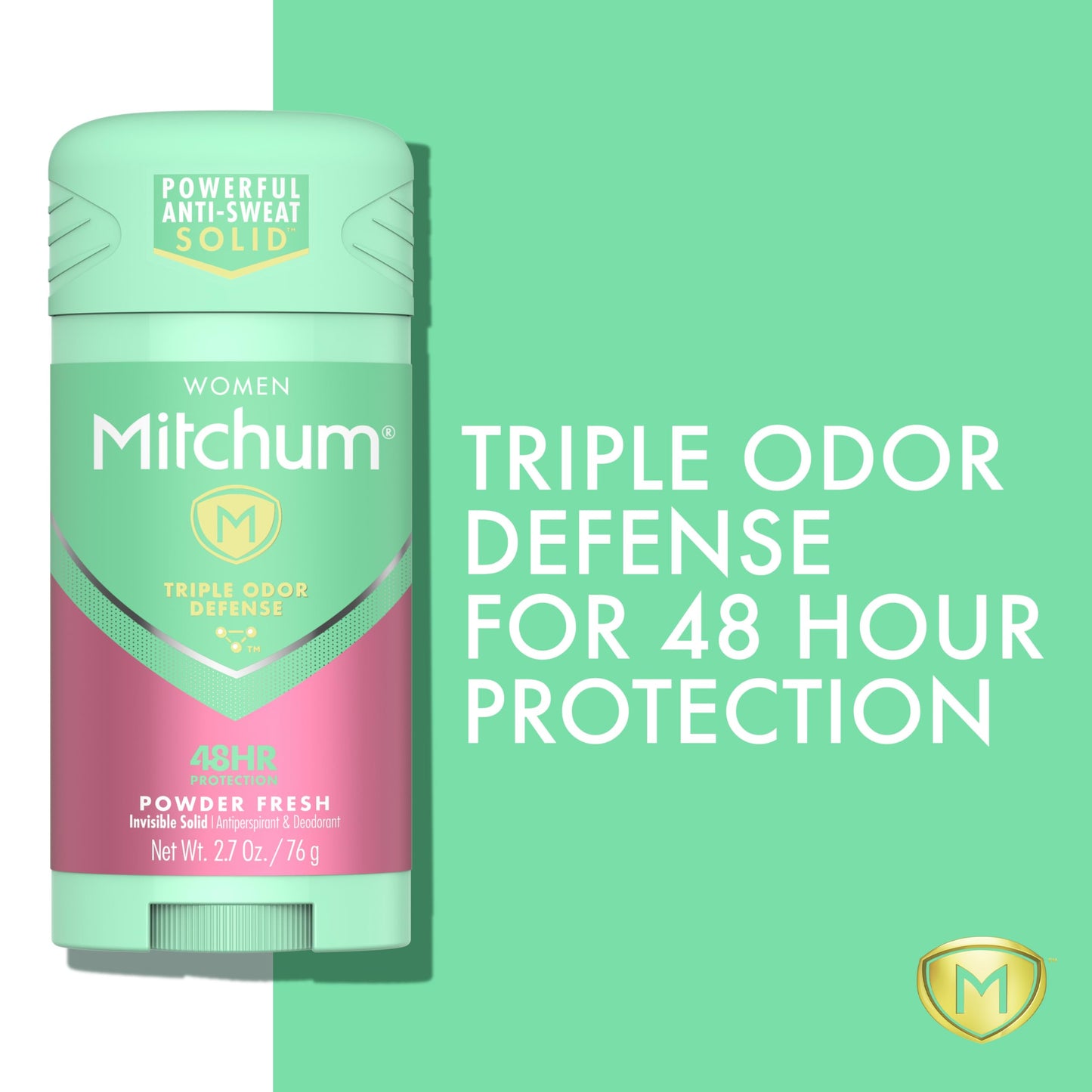 Women's Deodorant by Mitchum, Solid Antiperspirant Deodorant Stick, Powder Fresh, 2.7 Oz (Pack of 1) Beauty and Personal Care Mitchum
