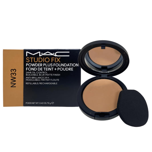 M·A·C Cosmetics Studio Fix Powder Plus Foundation 24HR Oil Control Refillable - NW33 (0.42 oz / 12 g) Beauty & Personal Care MAC