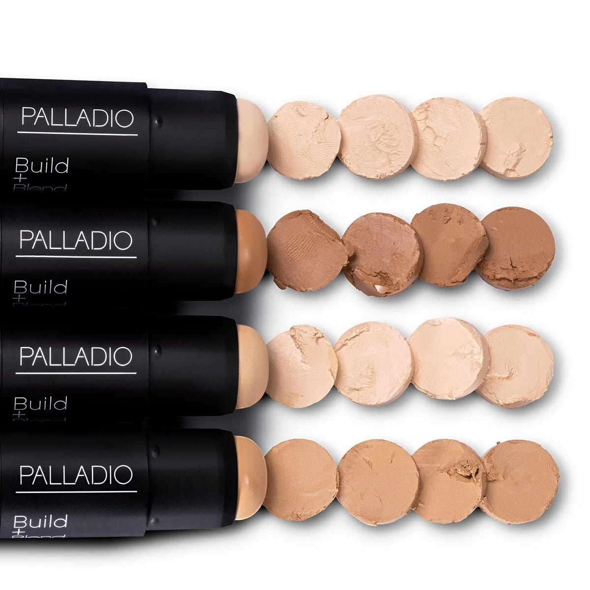 Palladio BUILD & BLEND Foundation Stick, Medium Coverage Buildable Contour Stick for Face, Ultra Blendable Creamy Formula for a Natural Shine Free Beauty & Personal Care Palladio