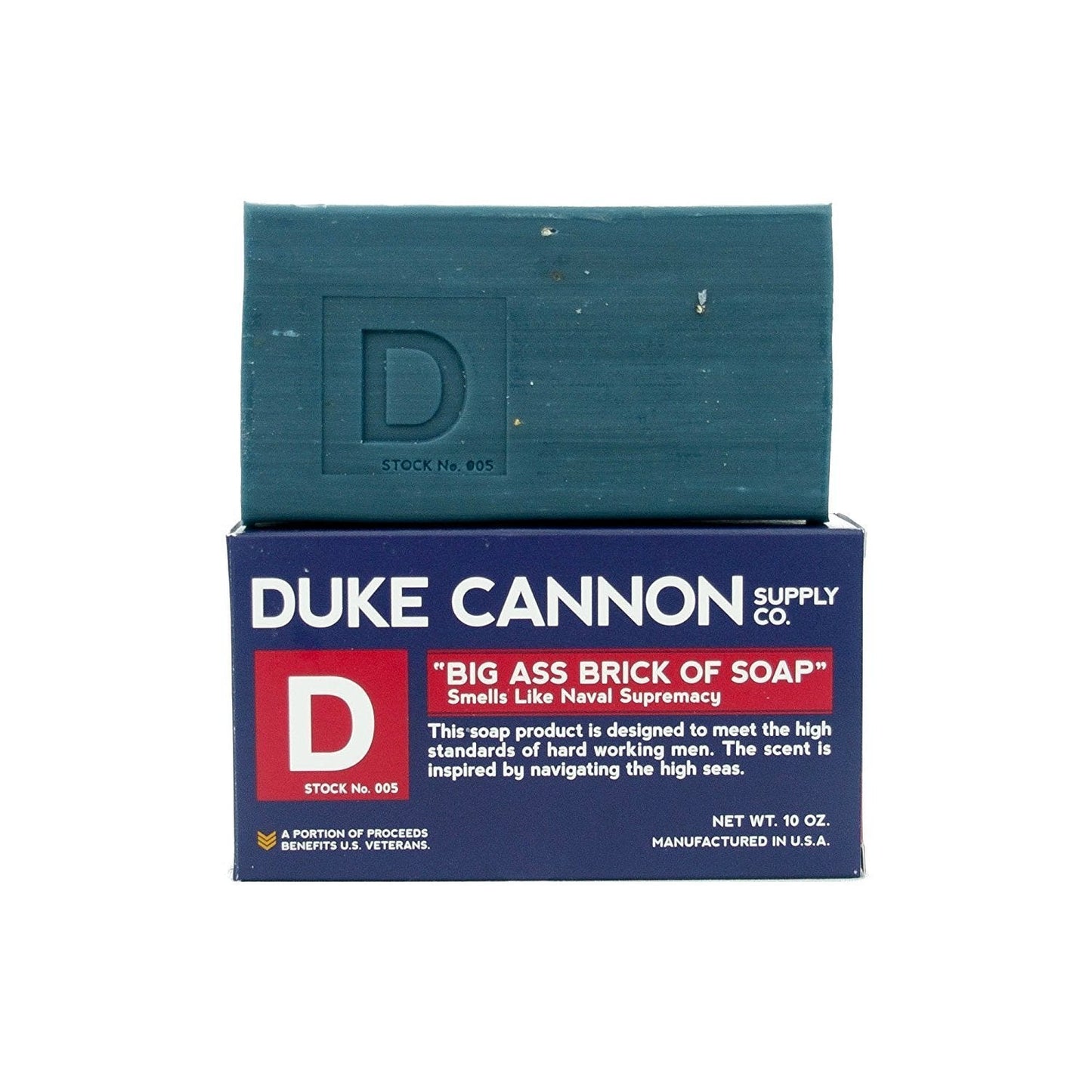Duke Cannon Big Brick of Soap, Naval Diplomacy - Refreshing Ocean Scent, Men's Bar Soap, 10 oz. (2-Pack) Beauty & Personal Care Duke Cannon Supply Co.