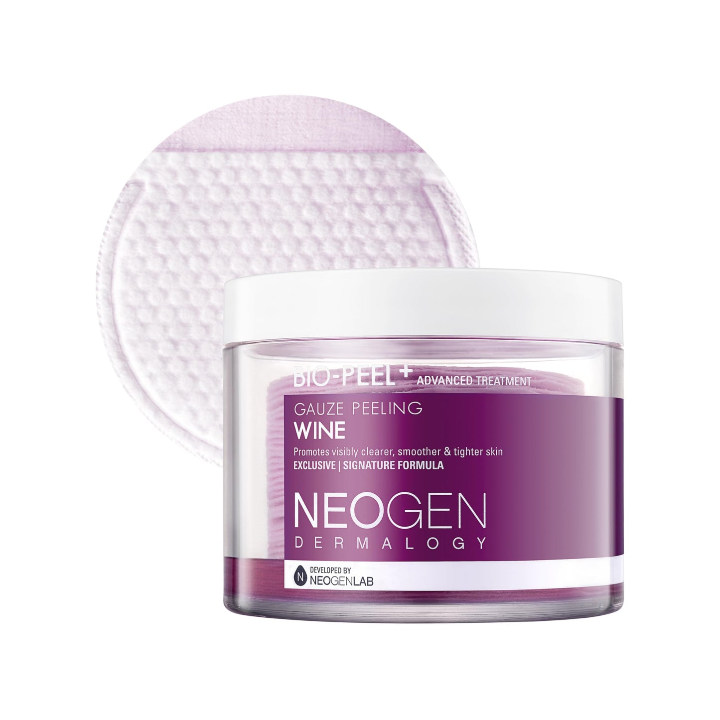 DERMALOGY by NEOGENLAB Bio-Peel Gauze Peeling Pads (Wine, 30 pads) - Exfoliating & Firming Peeling Pad with PHA & Red Wine & Resveratrol & Acid Beauty & Personal Care DERMALOGY by NEOGENLAB