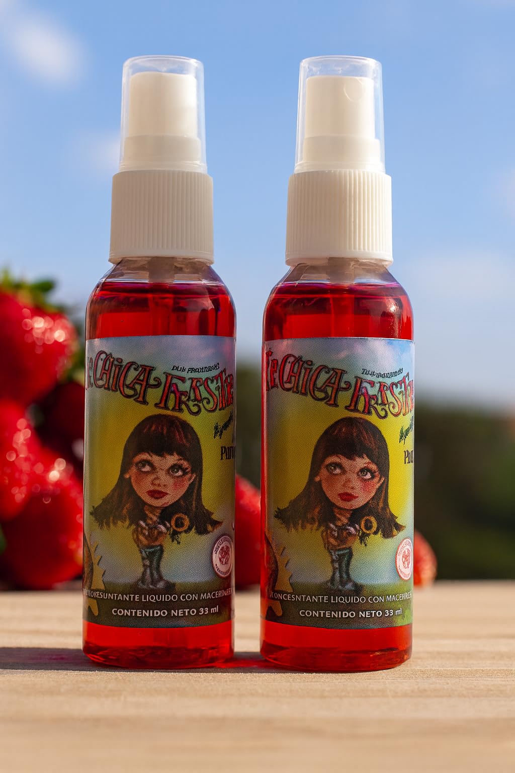 6 PACK 65 ML La Chica Fresita Spray Aromatizante Liquido Fresa Perfume Aromatizante de Fresa (6 pack) Beauty & Personal Care AOSI