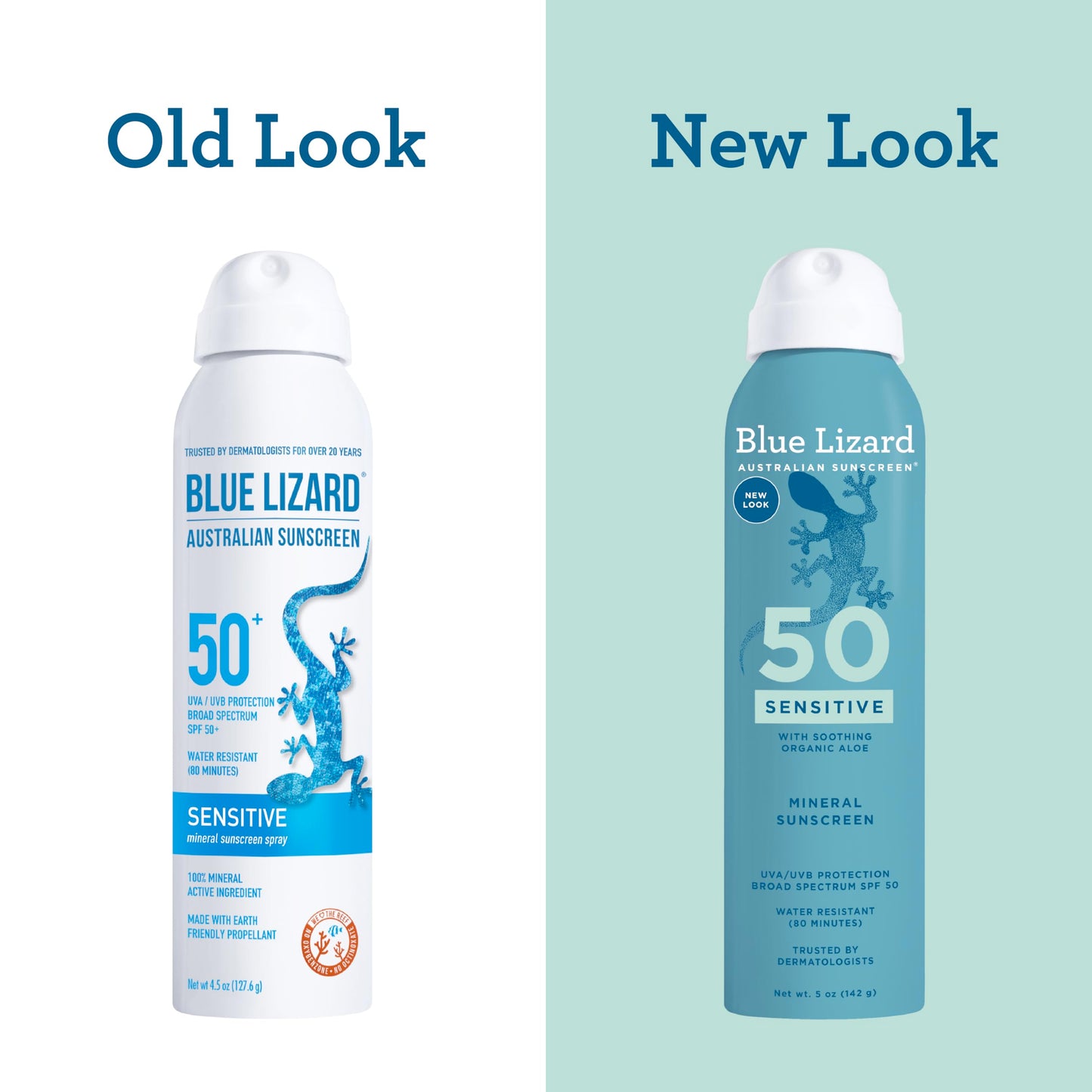 Blue Lizard Sensitive Mineral SPF 50 Spray, Dermatologist-Recommended Brand, Broad-Spectrum UVA/UVB Protection, Water-Resistant, Zinc Oxide Formula, 5 Beauty & Personal Care BLUE LIZARD