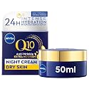NIVEA Q10 Night Cream with Coenzyme Q10 and Organic Argan Oil - Advanced Overnight Facial Moisturiser for Deep Hydration, Skin Renewal and Radiant Beauty & Personal Care NIVEA