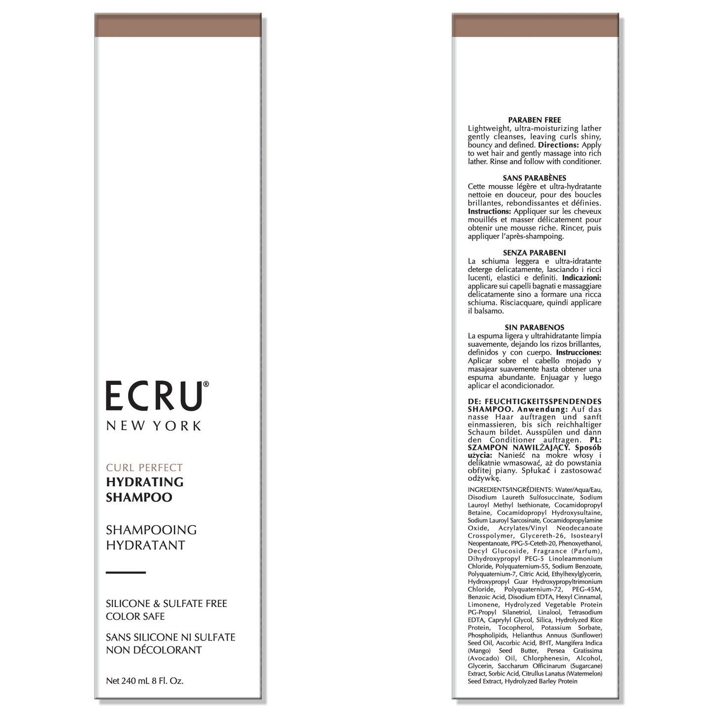 ECRU New York Curl Perfect Hydrating Shampoo, Curly Hair Shampoo for Women or Men, 24oz Beauty & Personal Care Ecru New York