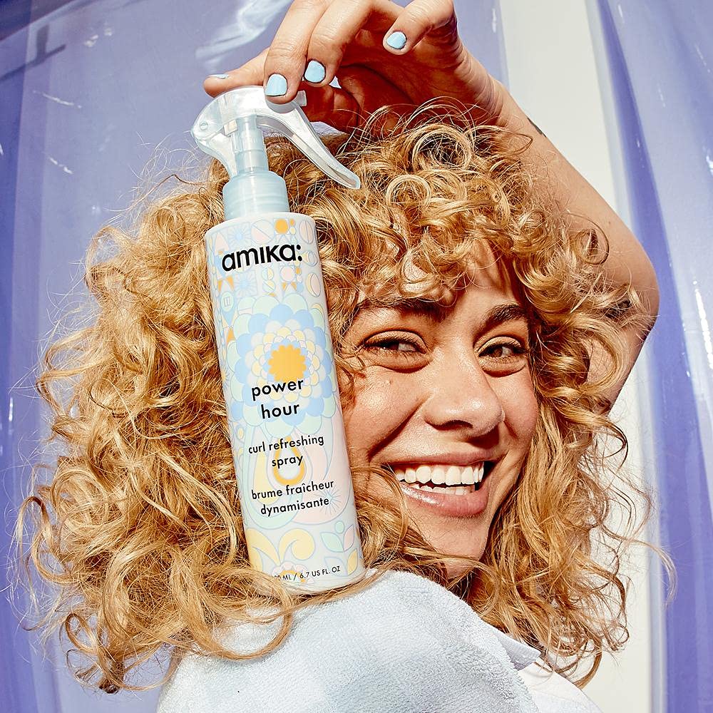 amika power hour curl refreshing spray Beauty & Personal Care Amika