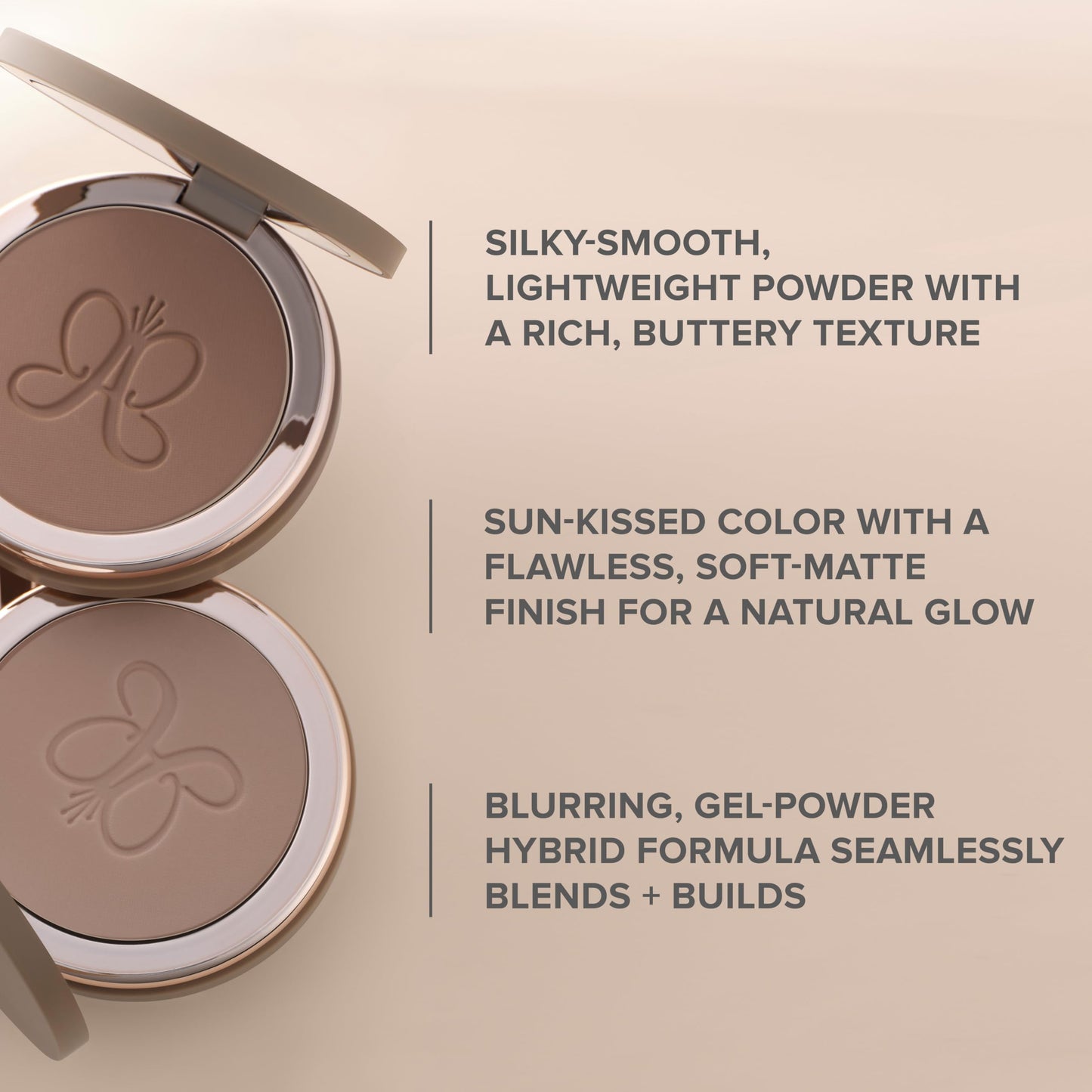Anastasia Beverly Hills Smooth Blur Bronzer - Weightless Sun-Kissed Pressed Powder for Sculpting, Warming, and Blurring Skin Texture - Warm Sand Vibes Beauty & Personal Care Anastasia Beverly Hills