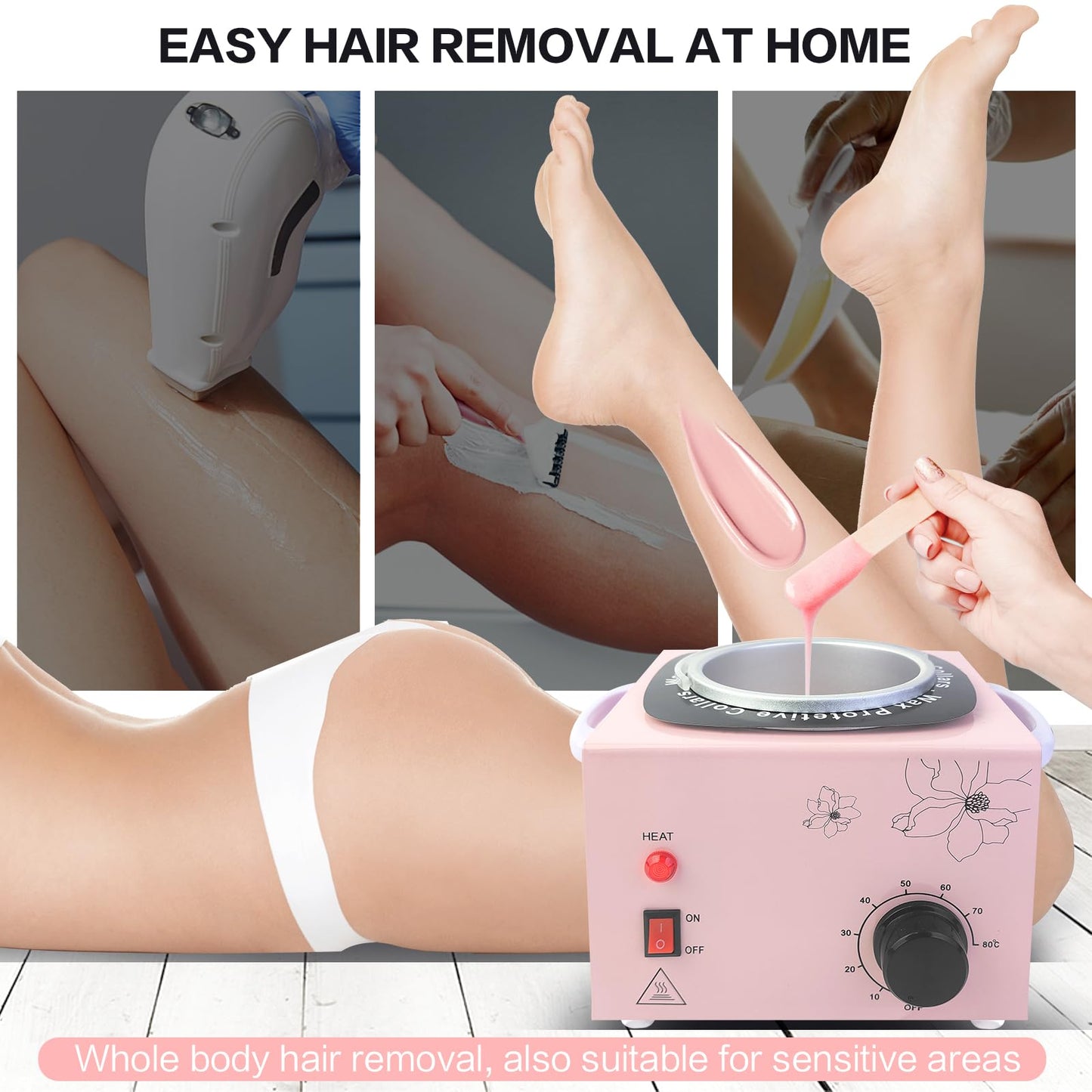 Professional Wax Warmer for Hair Removal, Single Waxing Pot Beauty and Personal Care folconroad