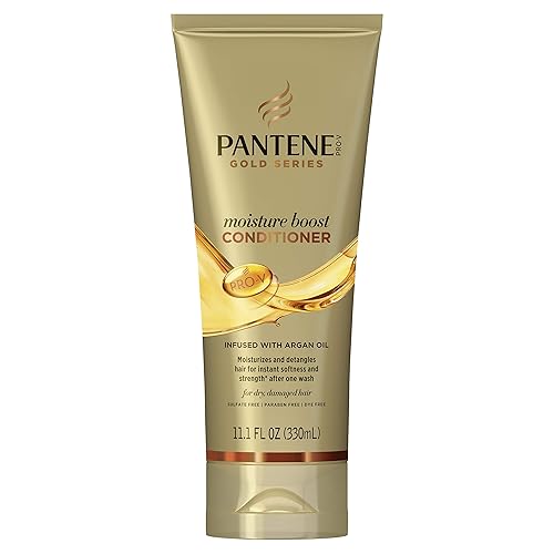 Pantene Pro-v Gold Series Moisture Boost Conditioner Infused with Argan Oil, 11.1 Fluid Ounce Beauty & Personal Care Pantene