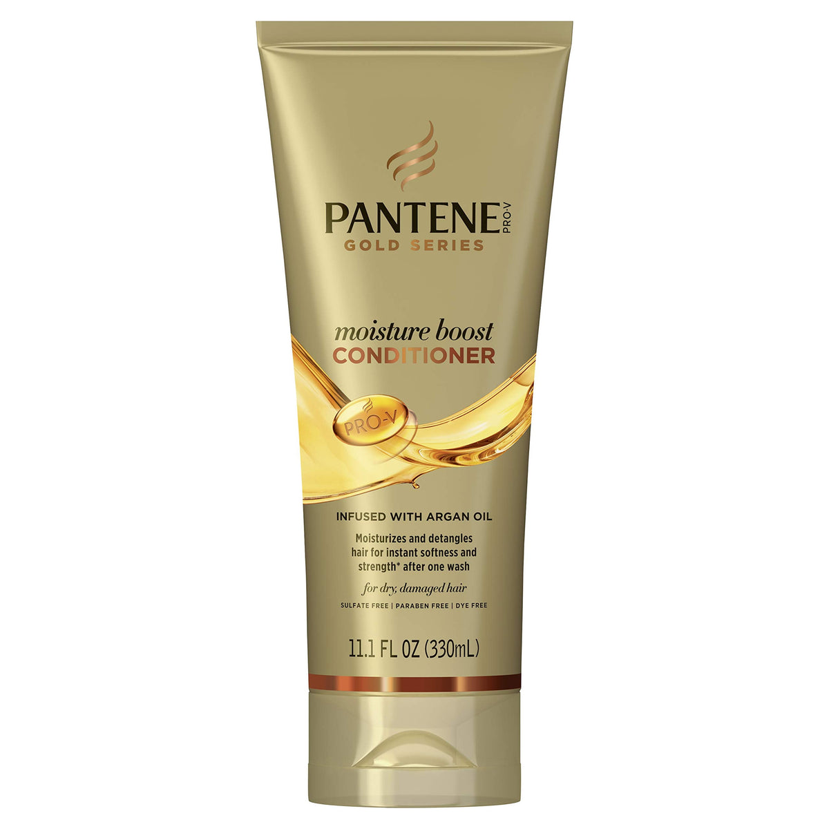 Pantene Pro-v Gold Series Moisture Boost Conditioner Infused with Argan Oil, 11.1 Fluid Ounce Beauty & Personal Care Pantene