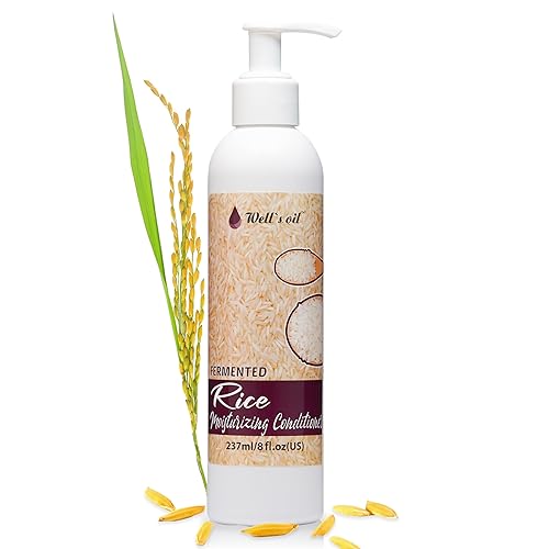 Well's Fermented Rice Water Conditioner For Hair Growth, Packed with Shea Butter, Argan, Rosemary, Lemongrass, Lavender, Peppermint, Daily Routine Beauty & Personal Care Well's Oil