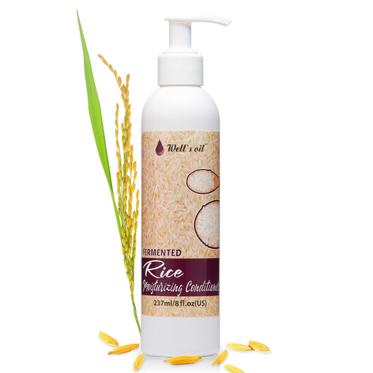 Well's Fermented Rice Water Conditioner For Hair Growth, Packed with Shea Butter, Argan, Rosemary, Lemongrass, Lavender, Peppermint, Daily Routine Beauty & Personal Care Well's Oil