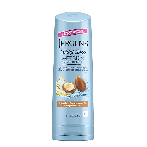 Jergens Wet Skin Body Moisturizer with Restoring Argan Oil, 10 Ounces Beauty & Personal Care Jergens