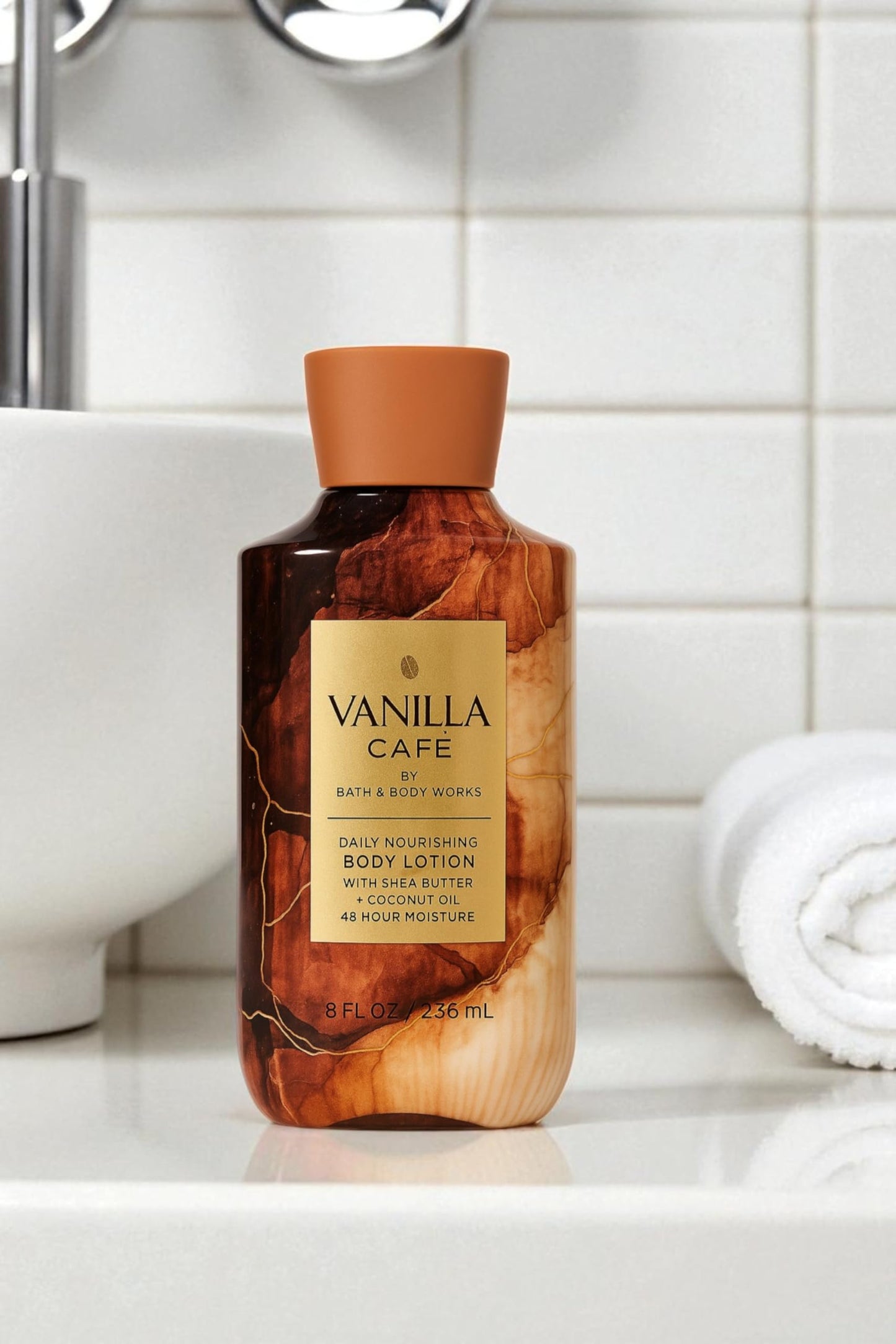 Bath & Body Works Vanilla Café Body Lotion - 3 Pack, 8 oz Each | Creamy Vanilla, Coffee & Velvety Musk Scent Beauty & Personal Care Bath & Body Works