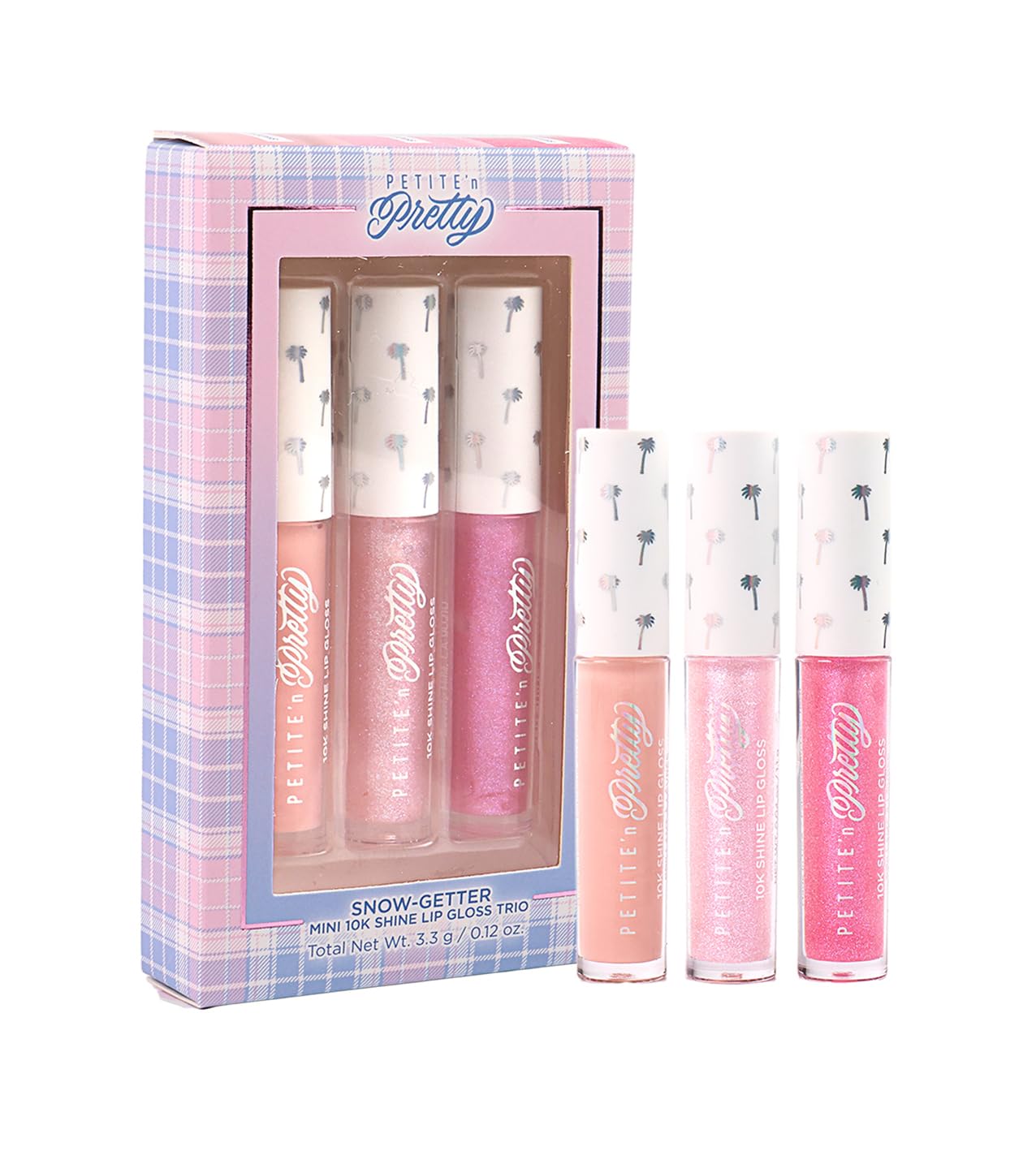 Petite 'N Pretty Snow Getter Lip Gloss Set - Mini 10K Shine Trio for Kids, Tweens & Teens - Non-Toxic, High-Gloss Sparkly Makeup - Gift-Ready Clean Beauty & Personal Care Petite 'N Pretty