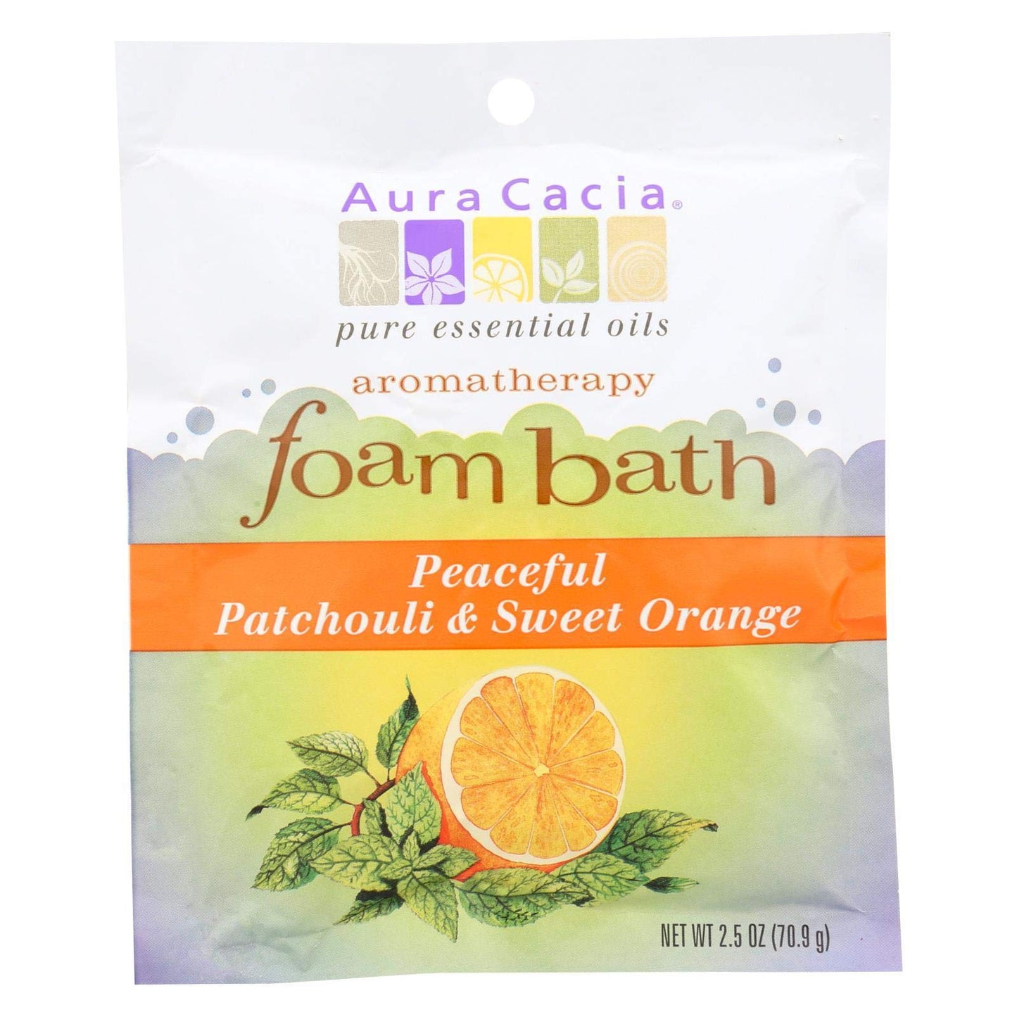 Patchouli Sweet Orange Foam Bath 6 PAK6 Beauty and Personal Care Aura Cacia