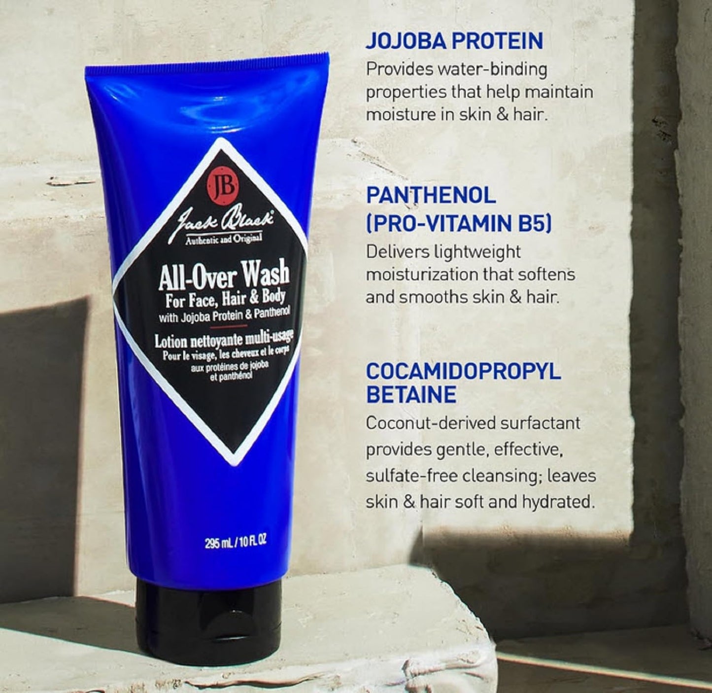 Jack Black All Over Wash Face, Body & Hair Cleanser, 33 Fl Oz - Citrus, Mint & Oakmoss - Mens Face Wash, Body Wash, Shampoo, Skin Care, Hair Care Beauty & Personal Care Jack Black