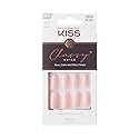 KISS Classy French Nail Manicure Kit with Gel Finish,Medium,Coffin Shaped,Includes Pink Nail Glue (Net Wt. 2 g / 0.07oz.),Mini Nail File,Manicure Beauty & Personal Care KISS