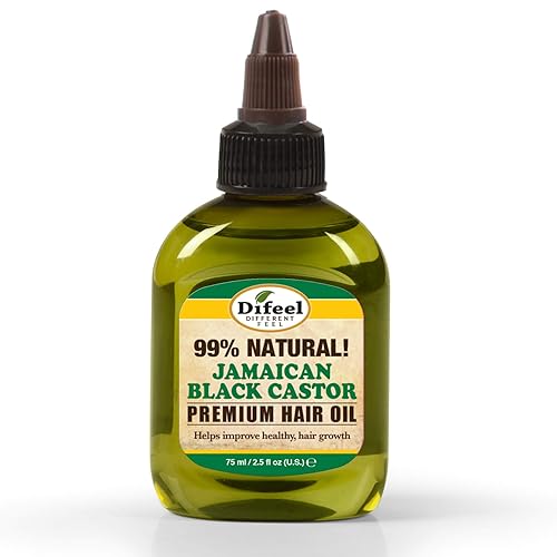 Difeel 99% Natural Premium Hair Oil - Jamaican Black Castor Oil 2.5 oz. Beauty & Personal Care Difeel