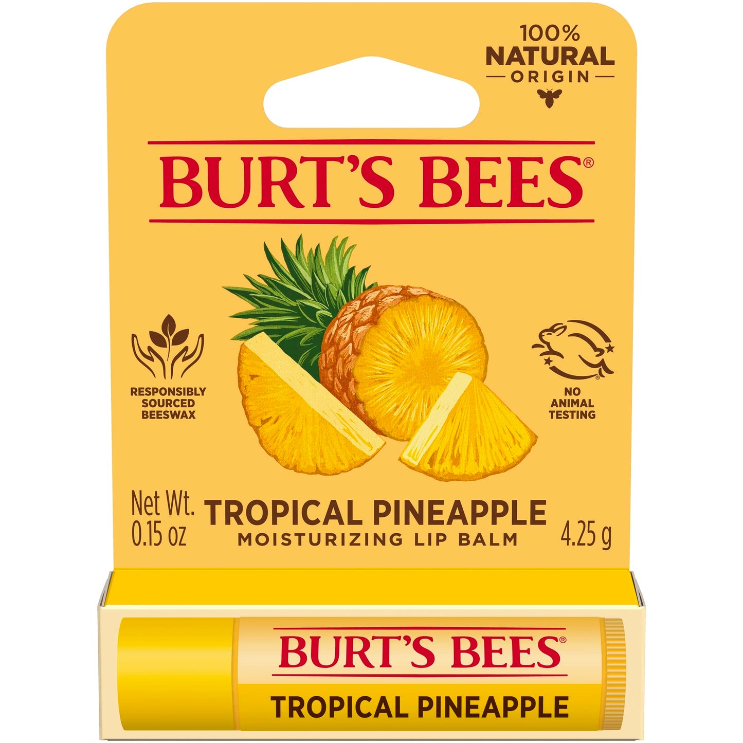Burt's Bees Lip Balm - Pineapple - 0.15oz (Pineapple) Beauty & Personal Care Burt's Bees