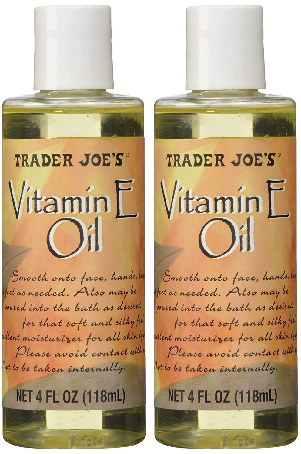 Pack of 2 Trader Joe's Vitamin Oil E 4oz each Beauty & Personal Care Trader Joe's
