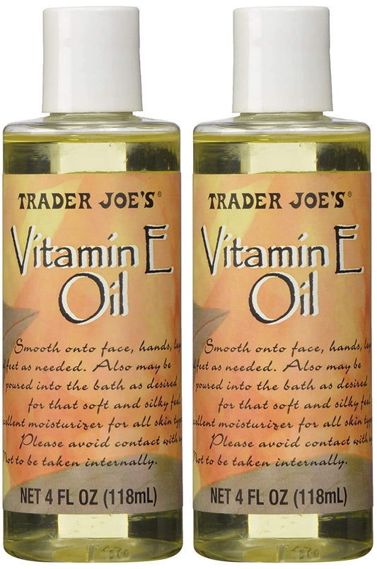 Pack of 2 Trader Joe's Vitamin Oil E 4oz each Beauty & Personal Care Trader Joe's
