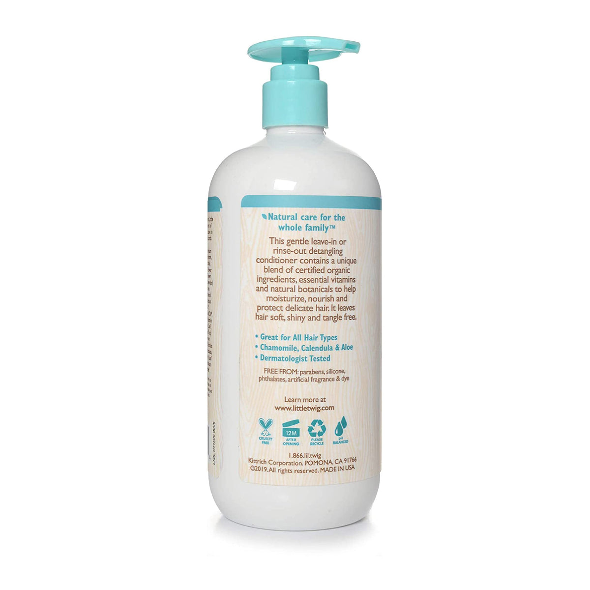 Little Twig Hair Conditioner, Natural Conditioner with Plant Derived Formula, Contains Essential Oils and Extracts, Suitable for Whole Family,