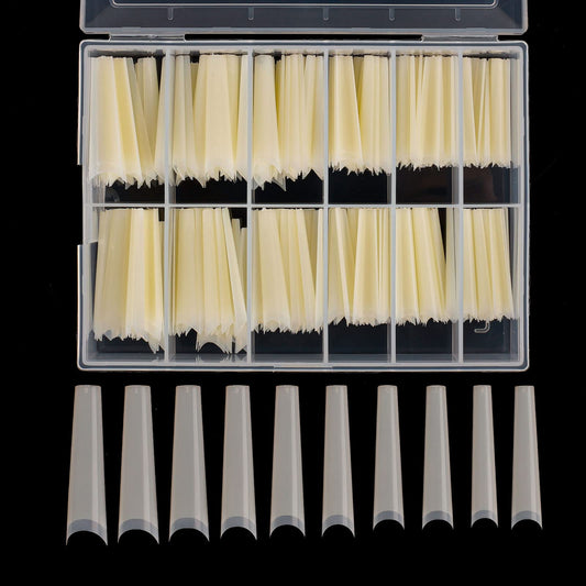 Tapered Extra Long Nail Tips, Ballerina Natural Acrylic Fake Nail Tips, Press On Nail False Nails with Box for Nail Salons and DIY Nail Art, 240PCS Beauty & Personal Care Defuber