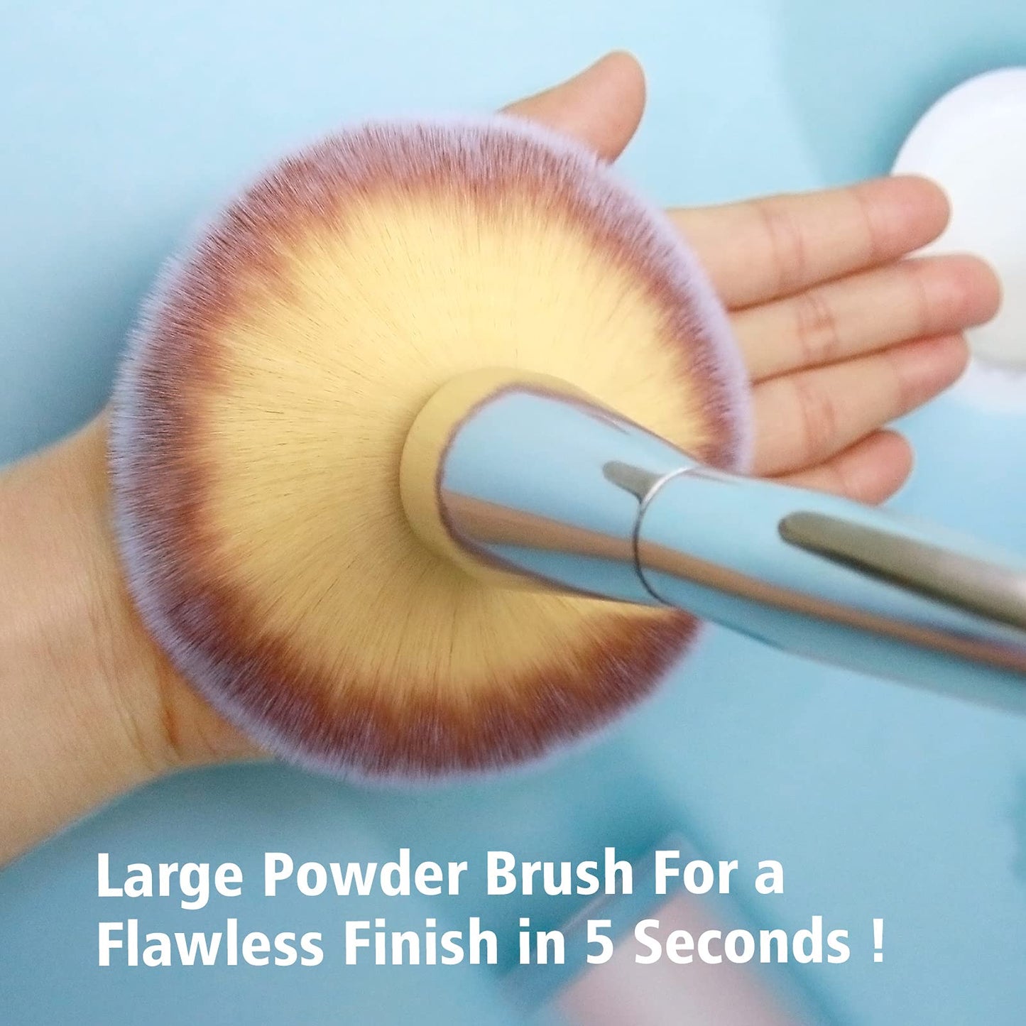 Foundation Brush,Daubigny Large Powder Brush Flat Arched Premium Durable Kabuki Makeup Brush Perfect For Blending Liquid,Cream and Flawless Beauty & Personal Care Daubigny