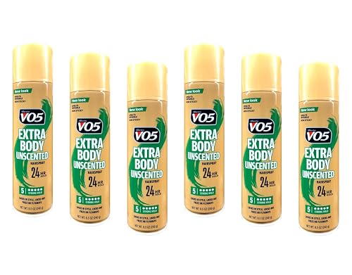 Alberto VO5 Crystal Clear Unscented Hair Spray - Volumizing Hair Spray for Styling - Frizz and Humidity Control - Lasting Hold - 8.5 oz - Pack of 6 Beauty & Personal Care VO5