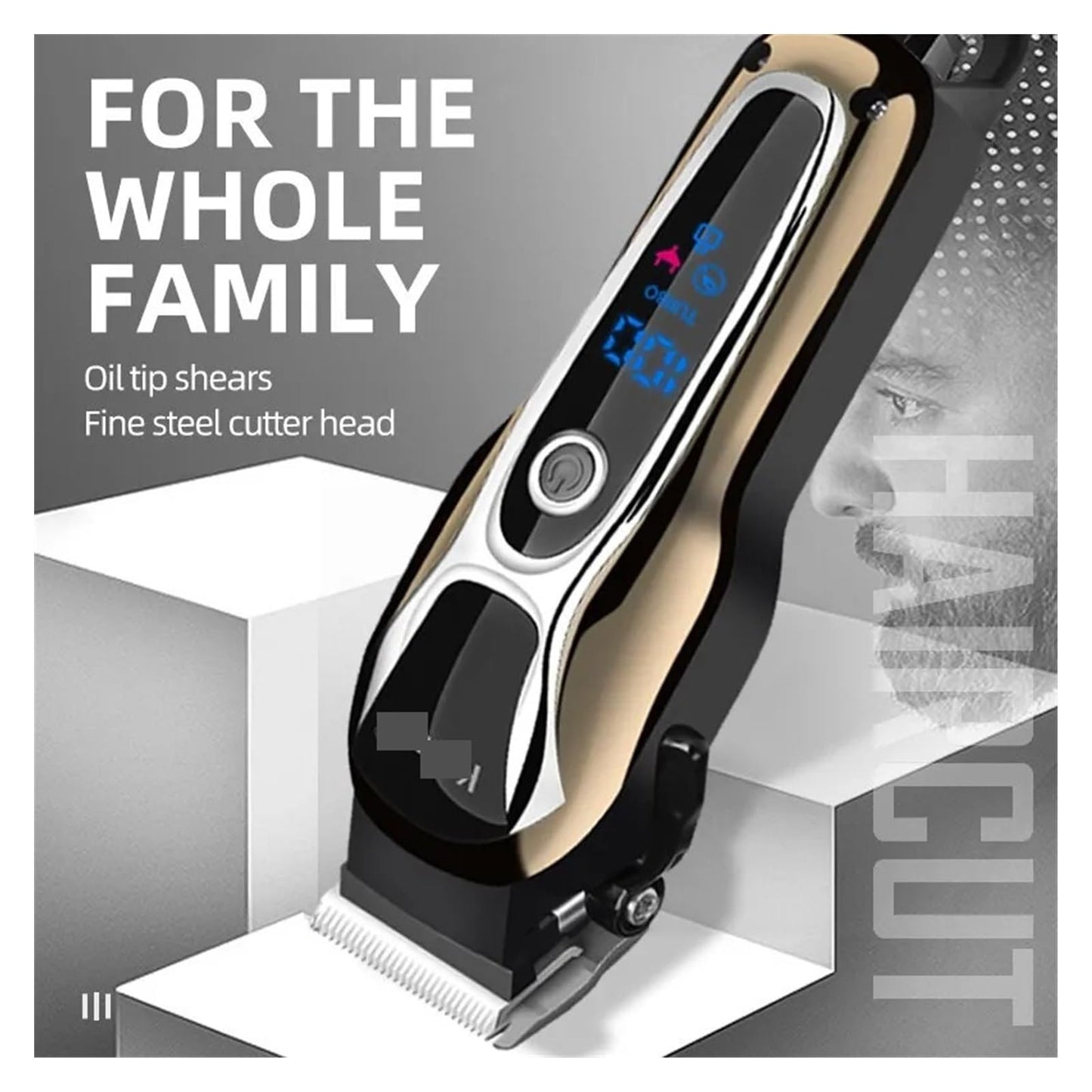 Razors 2023 New Electric Hair Clipper, Rechargeable Trimmer, Men's Electric Shaver with LCD Display, Wireless Beard Trimmer. Beauty and Personal Care EWKYLSEM