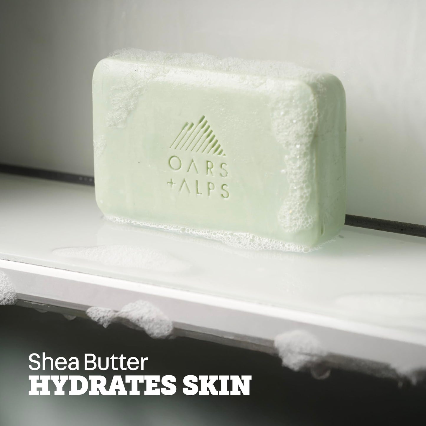 Oars + Alps Exfoliating & Moisturizing Bar Soap for Men, Deep Cleaning Soap, Clean Ingredients, All Skin Types, Epsom Salt, 1pk Beauty & Personal Care Oars + Alps