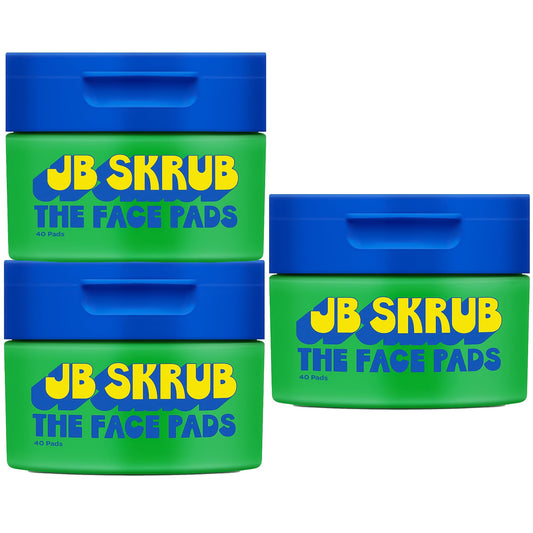JB SKRUB Boys Face Pads & Wipes for Kids, Tweens & Teens‚ 40-Count Acne Cleansing Pads with Niacinamide & Aloe Vera‚ 3-Pack Beauty and Personal Care JB SKRUB Default Title
