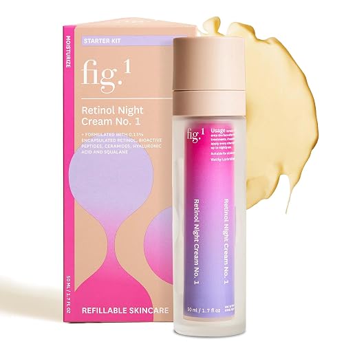 Fig.1 Retinol Night Cream | Face Hydrating Moisturizer With Retinol & Squalane | Night Cream For Women With Sensitive Skin | Dermatologist Tested Beauty & Personal Care Fig.1