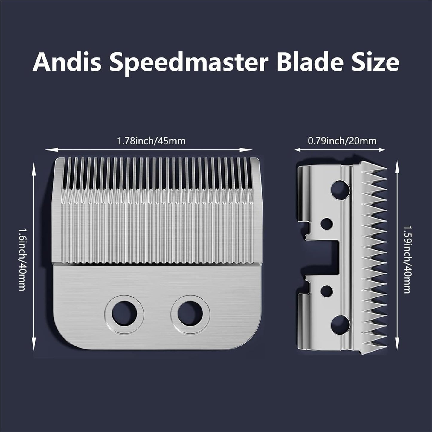 Compatible For Andis, Master PM-1 Blades 22995 Stainless Steel Lade Speedmaster Clippers Replace Electric Shaver Head Beauty and Personal Care ASZIASXT