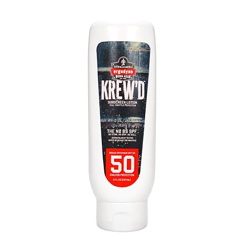 Ergodyne KREW'D 6351 Sunscreen Lotion, Broad Spectrum, SPF 50, 8 oz Beauty & Personal Care Ergodyne