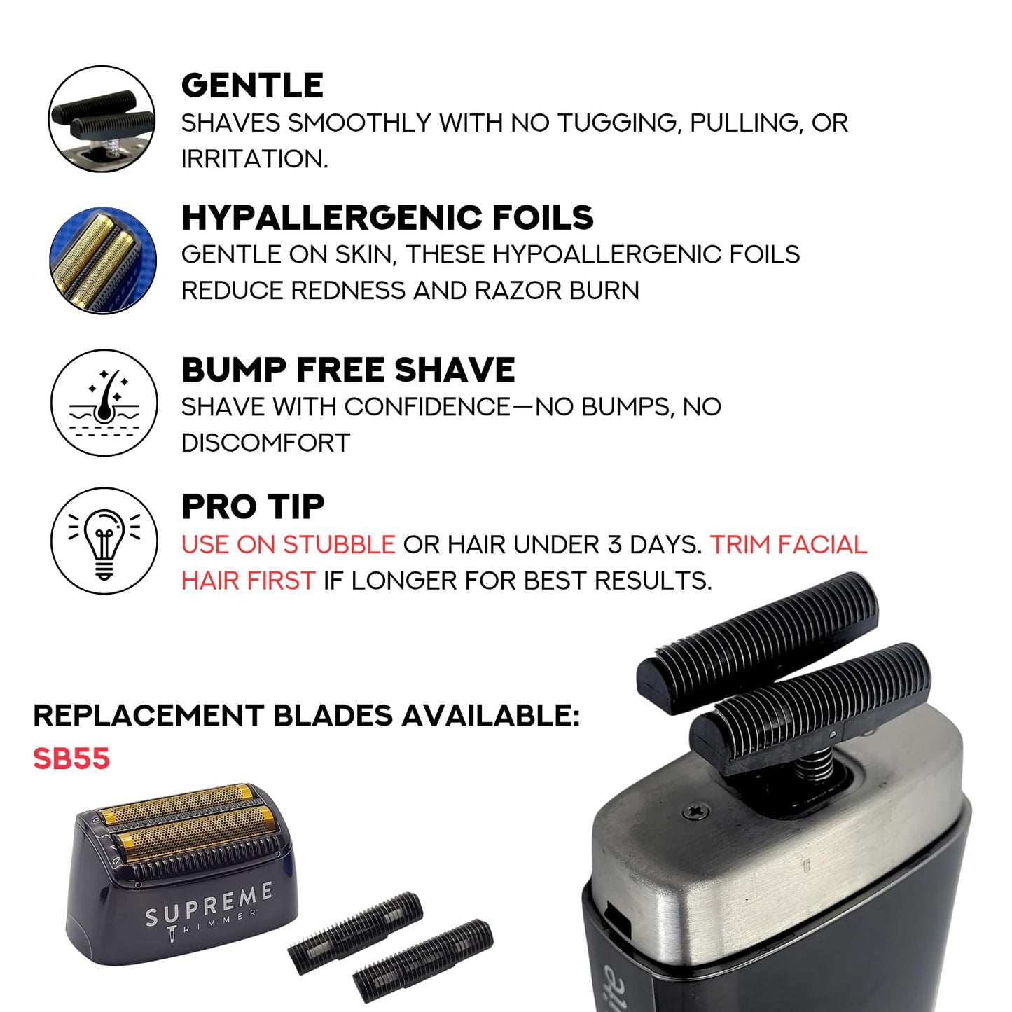 Supreme Trimmer 2-in-1 Crunch Lite Foil Shaver & T-Shaper Trimmer Set - ST5200 Beard Trimmer STF600 Electric Razor - Travel or at Home Hair Cutting Beauty and Personal Care Supreme Trimmer