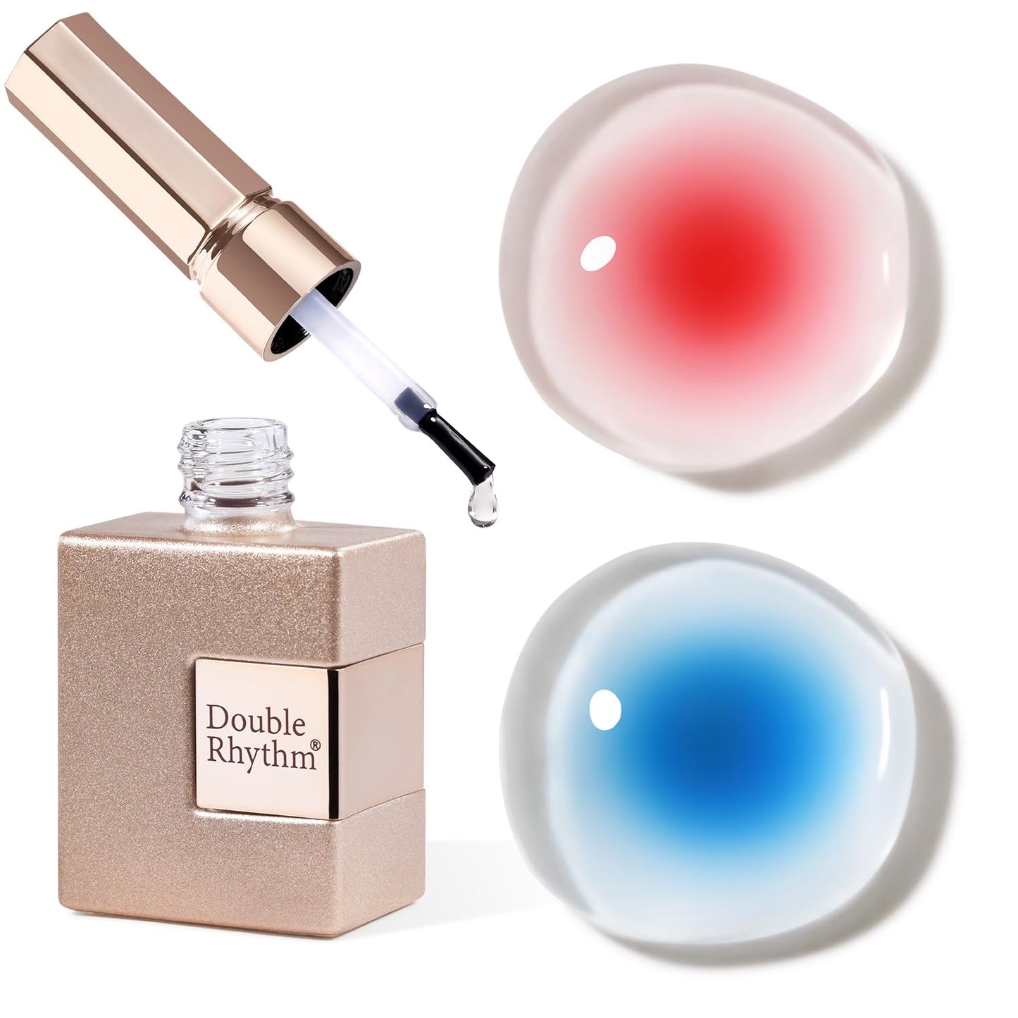 Double Rhythm 0.5 Oz Blooming Gel Nail Polish Clear Bloom Nail Art for Spreading Effect 15ML Manicure French Design Art DIY at Home (Clear) Beauty and Personal Care Double Rhythm Default Title