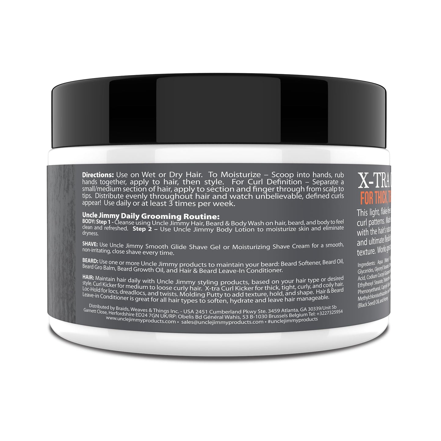 Uncle Jimmy X-TRA Curl-Kicker | Curl Enhancer & Moisturizer for Thick, Curly, Coily, Wavy & Frizzy Hair | Defines & Hydrates | 8oz (Pack of 2) Beauty & Personal Care Uncle Jimmy