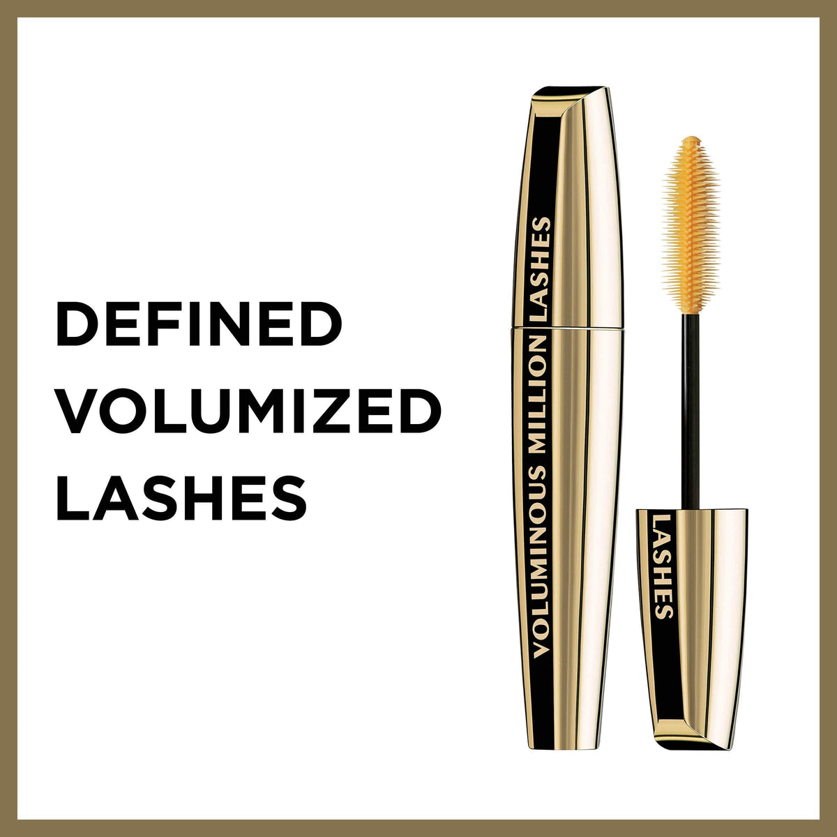 L’Oreal Paris Makeup Voluminous Million Lashes Mascara, Volumizing Collagen Infused Eye Makeup, Amplifying Mascara Brush, Waterproof, Blackest Black Beauty & Personal Care L'Oreal Paris