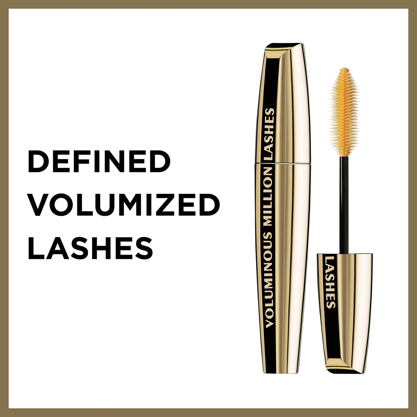 L’Oreal Paris Makeup Voluminous Million Lashes Mascara, Volumizing Collagen Infused Eye Makeup, Amplifying Mascara Brush, Washable, Black, 0.30 Fl Beauty & Personal Care L'Oreal Paris