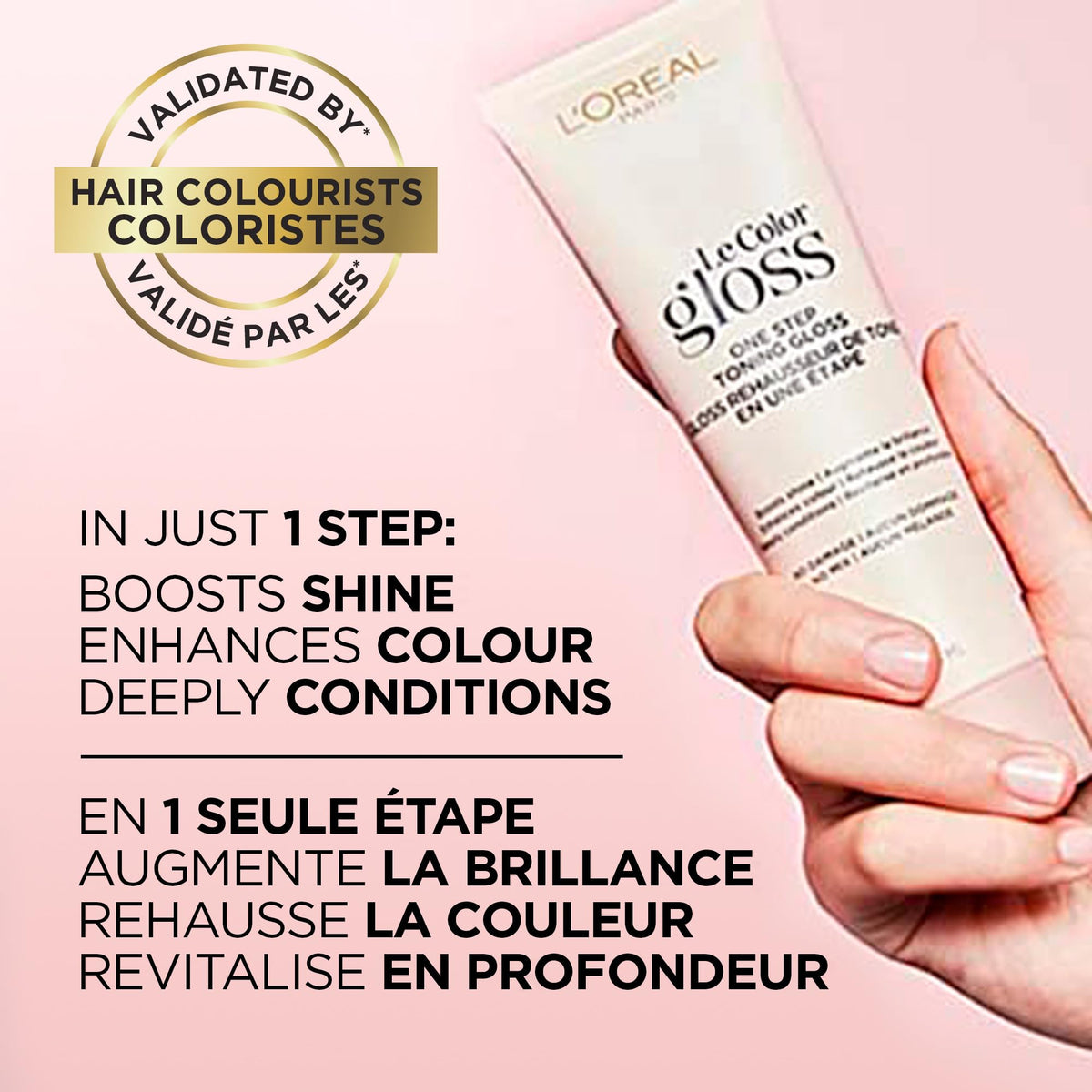 L'Oreal Paris Le Color Gloss One Step In-Shower Toning Hair Gloss for Bleached Hair, Neutralizes Brass, Conditions & Boosts Shine Beauty & Personal Care L'Oreal Paris
