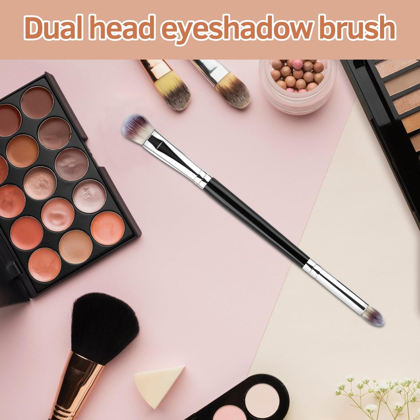 Eyeshadow Brush Eye Makeup Brush Professional Blending Eyeshadow Makeup Brushes for Concealer Eyebrows Eyeliner Soft Hairs Makeup Tool (Black-EB02) Beauty & Personal Care MUIIGOOD