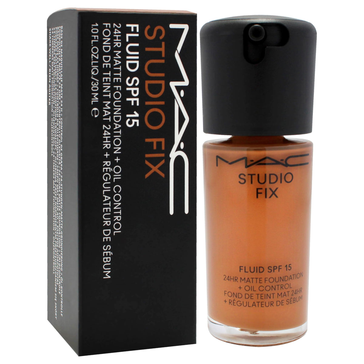 Studio Fix Fluid SPF 15 24Hr Matte Foundation Plus Oil Control - NW45 by MAC for Women - 1 oz Foundation