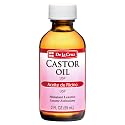 De La Cruz Castor Oil - 100% Pure Castor Oil for Hair, Skin, Eyelashes, and Eyebrows, Glass Bottle - USP Grade, 2 FL OZ Beauty & Personal Care De La Cruz