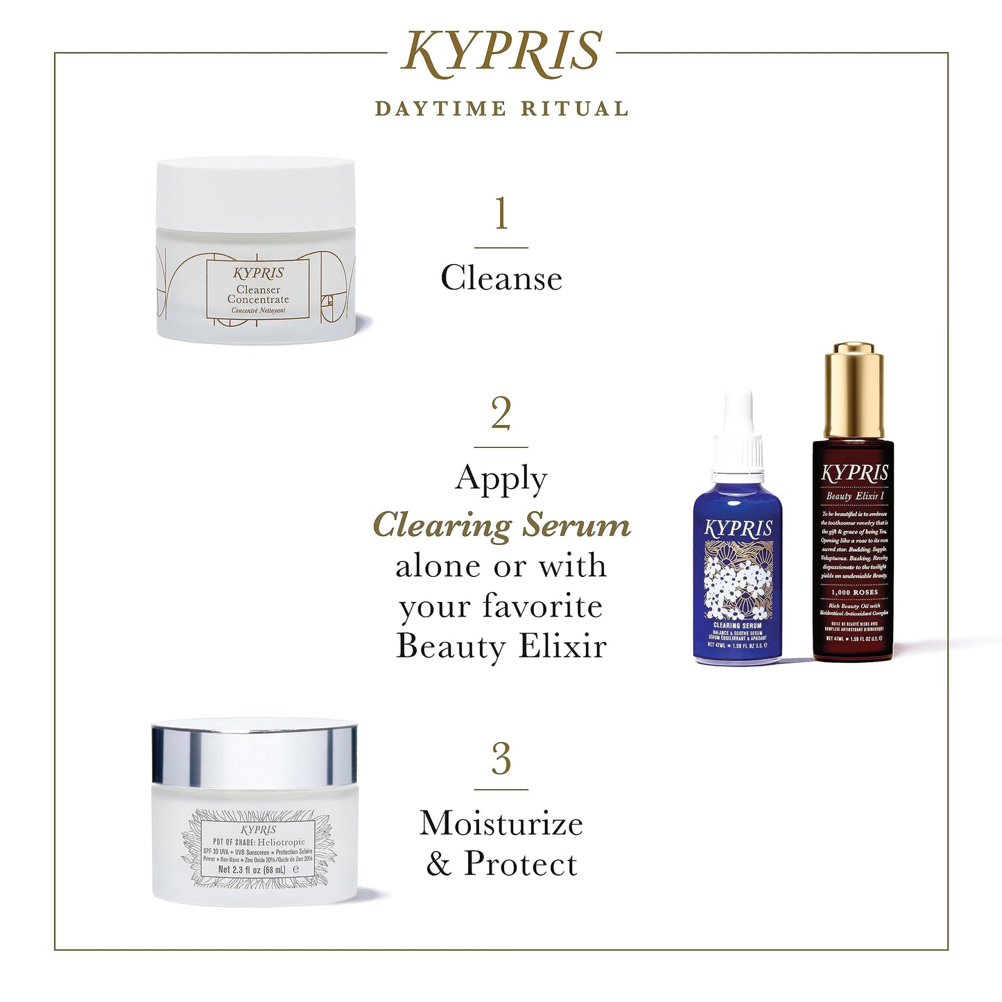 KYPRIS, Clearing Serum - Balance & Soothe Facial Serum, Zinc PCA & Sweet Iris Stem Cells (1.59 fl oz / 47 ml) Beauty & Personal Care KYPRIS