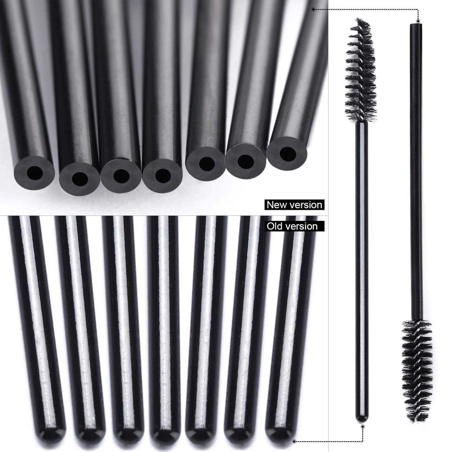 Tbestmax 200 Disposable Mascara Wand Eyebrow Brushes Spoolies Applicator for Eyelash Extension Makeup Kits Beauty & Personal Care Tbestmax