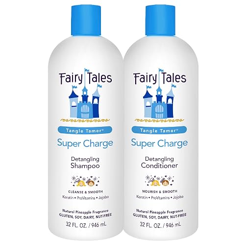 Fairy Tales Tangle Tamer Detangling Shampoo and Conditioner for Kids - Ultra Moisturizing and Anti Frizz Protection - Paraben Free, Sulfate Free - 32 Beauty & Personal Care Fairy Tales