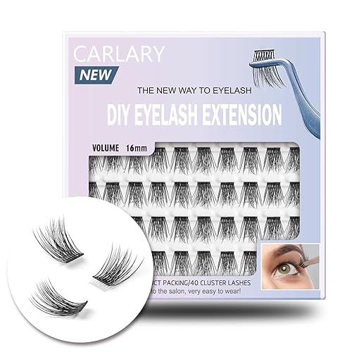 Lash Clusters, DIY Eyelash Extension, Reusable Volume Individual Lashes, Wispy Fluffy Artificial Natural Look for Cluster Lashes, C Curl Lashes Pack Beauty & Personal Care WONSIS